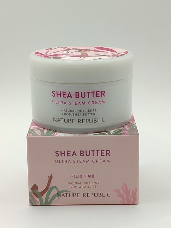 Крем для очень сухой кожи лица nature republic shea butter ultra steam cream. 100мл