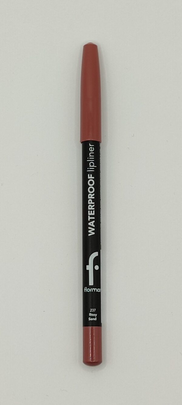 Карандаш для губ flormar waterproof lipliner rosy sand водостойкий 237 розовый песок