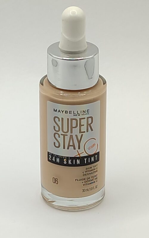 Стойкий тональный флюид для лица maybelline new york super stay 24h skin tint с витамином с №06 30 мл