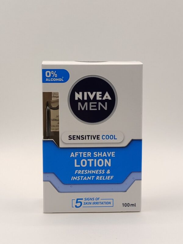 Лосьон после бритья nivea men охлаждающий для чувствительной кожи с экстрактом ромашки 100 мл