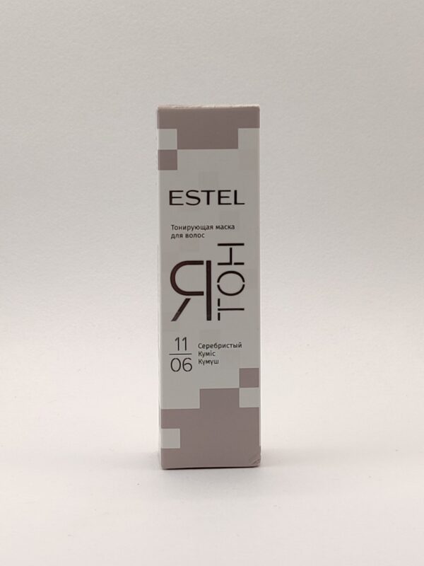 Тонирующая маска для волос estel professional я тон 11/06 серебристый. 60мл