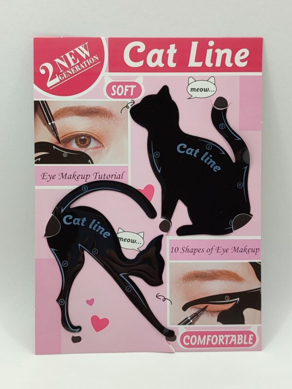 Трафарет для нанесения стрелок на глаза cat line