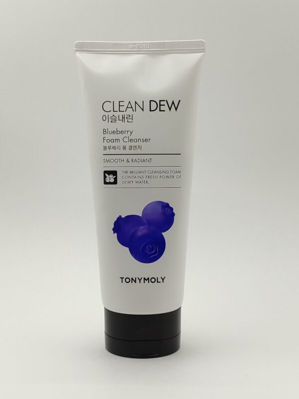 Пенка для умывания с черникой tony moly clean dew blueberry foam cleanser. 180мл