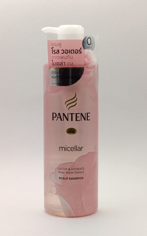 Мицеллярный шампунь с экстрактом розовой воды «pantene» micellar detox & hydrate. 530мл
