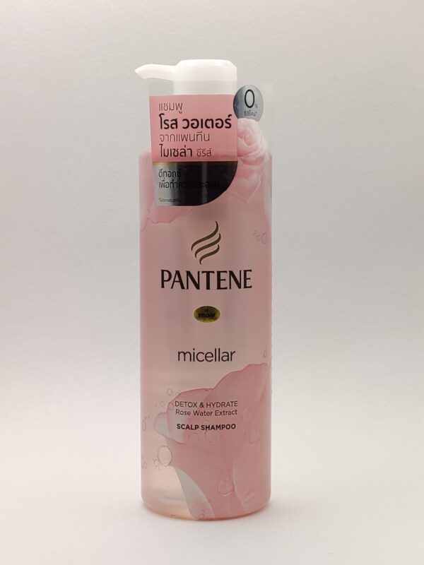 Мицеллярный шампунь с экстрактом розовой воды "pantene" micellar detox & hydrate. 530мл