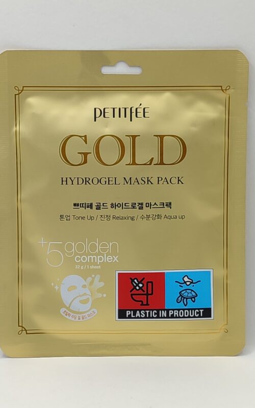 Гидрогелевая маска для лица с золотом petitfee gold hydrogel mask