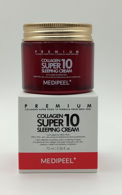 Омолаживающий ночной крем для лица с коллагеном medi-peel collagen super10 sleeping cream 70 мл