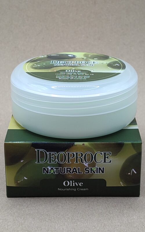 Питательный крем для лица и тела c оливой deoproce natural skin olive nourishing cream. 100мл