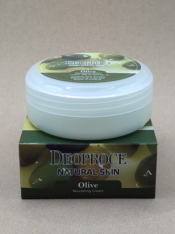 Питательный крем для лица и тела c оливой deoproce natural skin olive nourishing cream. 100мл