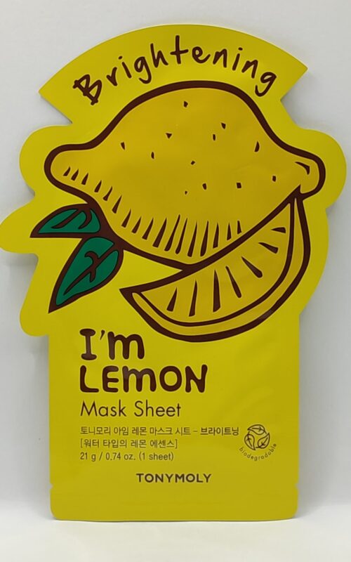 Тканевая маска для лица tony moly i’m real lemon mask sheet brightening