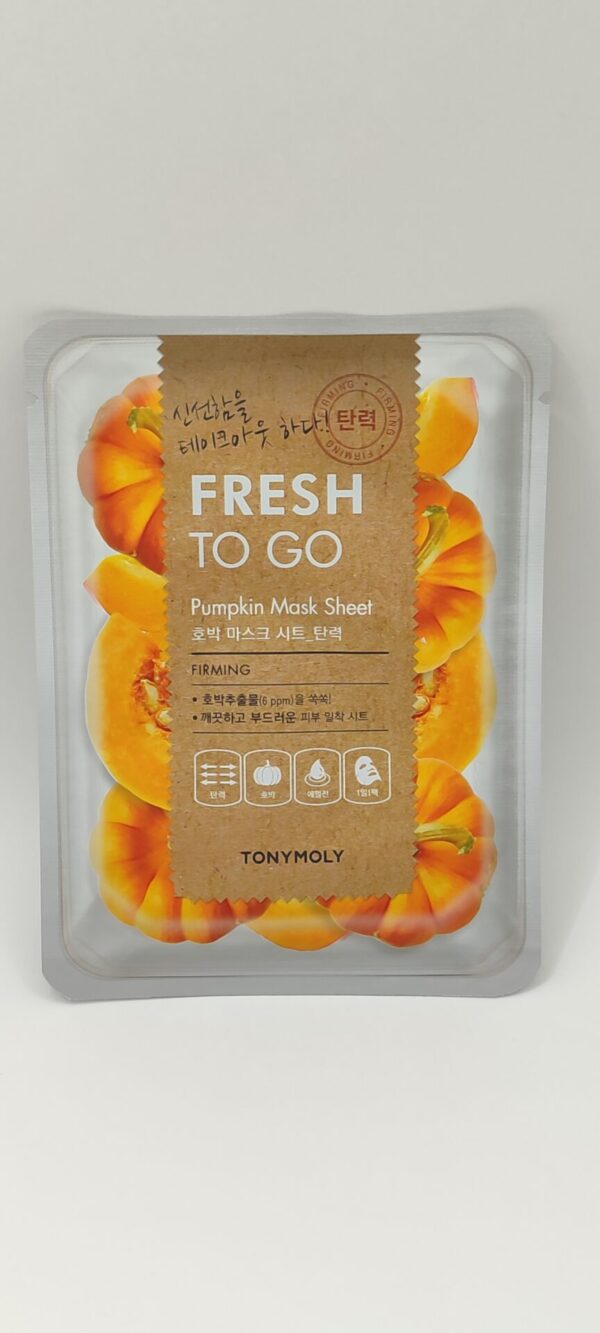 Тканевая маска для лица tony moly fresh to go pumpkin mask sheet
