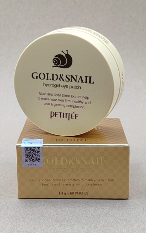 Гидрогелевые патчи для глаз petitfee gold & snail hydrogel eye patch. 60 шт