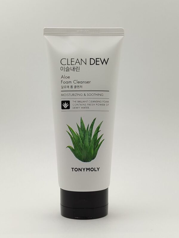 Увлажняющая пенка для умывания с экстрактом алоэ вера tony moly clean dew aloe foam cleanser 180 мл
