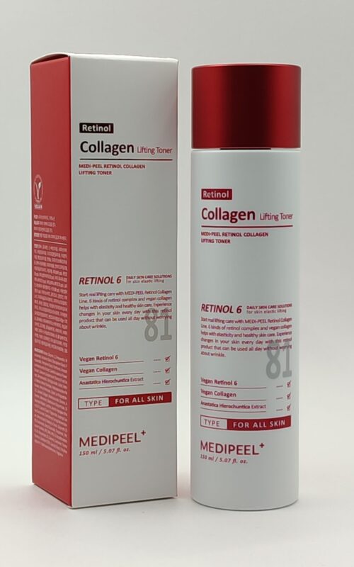 Омолаживающий тонер для лица с ретинолом и коллагеном medi-peel retinol collagen lifting toner. 150мл