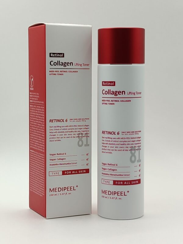 Омолаживающий тонер для лица с ретинолом и коллагеном medi-peel retinol collagen lifting toner. 150мл