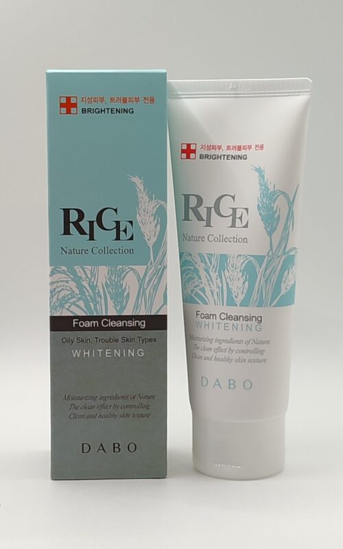 Поросужающая пенка для умывания dabo rice nature collection foam cleanser. 150 мл