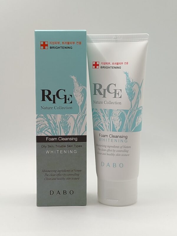 Поросужающая пенка для умывания dabo rice nature collection foam cleanser. 150 мл