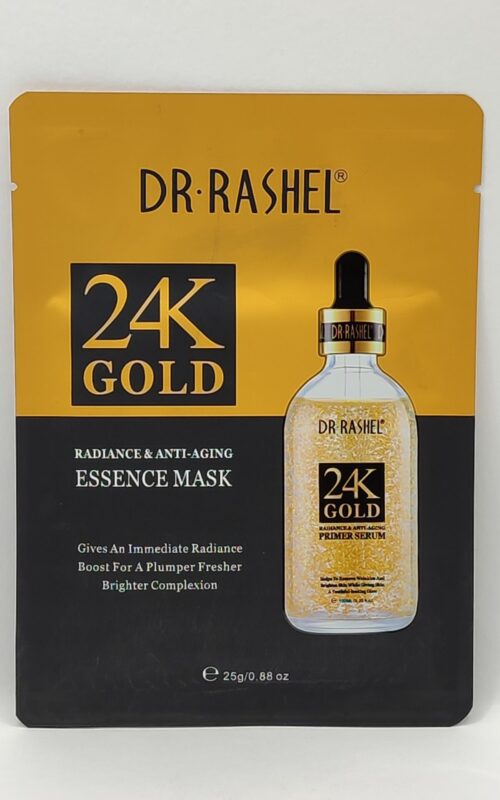 Тканевая маска для лица dr. rashel 24k gold radiance & anti aging essence mask