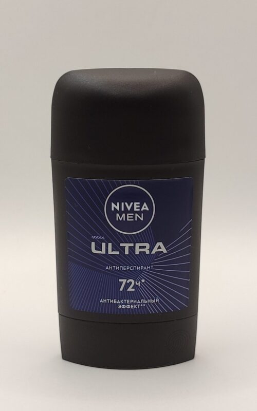 Дезодорант-антиперспирант стик nivea men ultra 50 мл