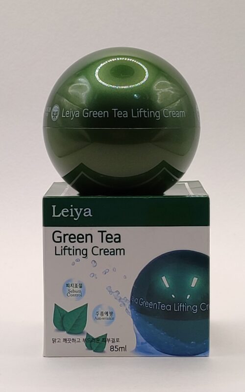 Крем для лица с экстрактом зеленого чая leiya green tea lifting cream. 85 мл