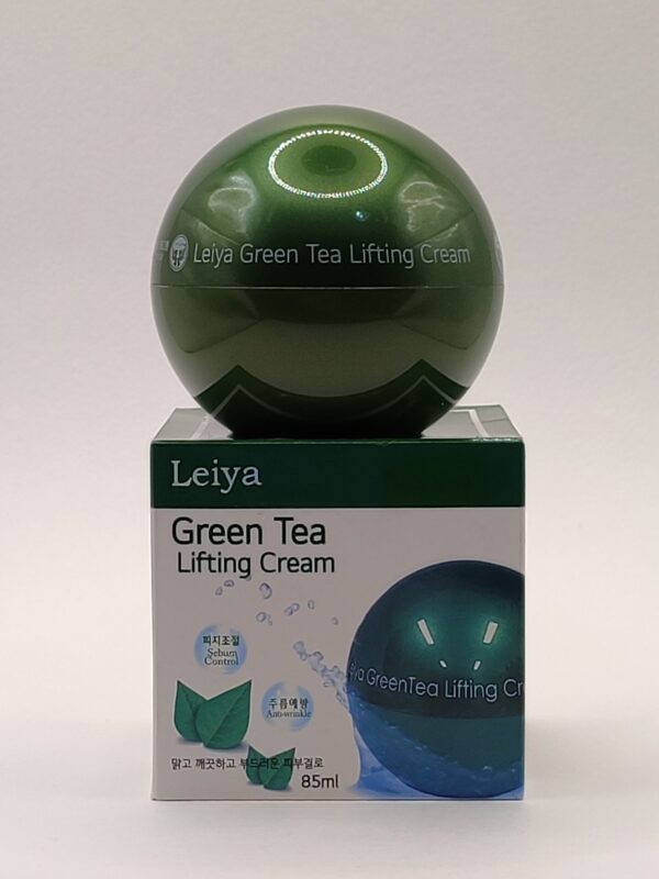 Крем для лица с экстрактом зеленого чая leiya green tea lifting cream. 85 мл