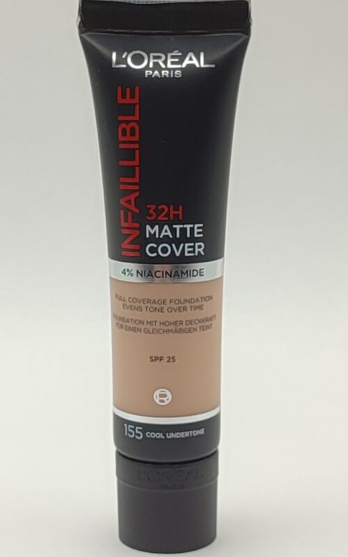 Тональный крем l’oreal paris infaillible 32h spf25 matte tube 155 natural rose 30 мл