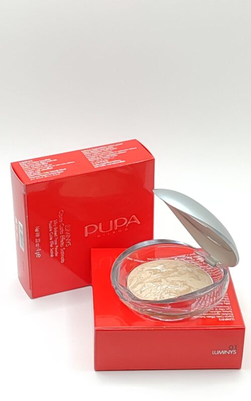 Пудра для лица pupa luminys silky baked face powder №01 тон светлый бежевый 9 г