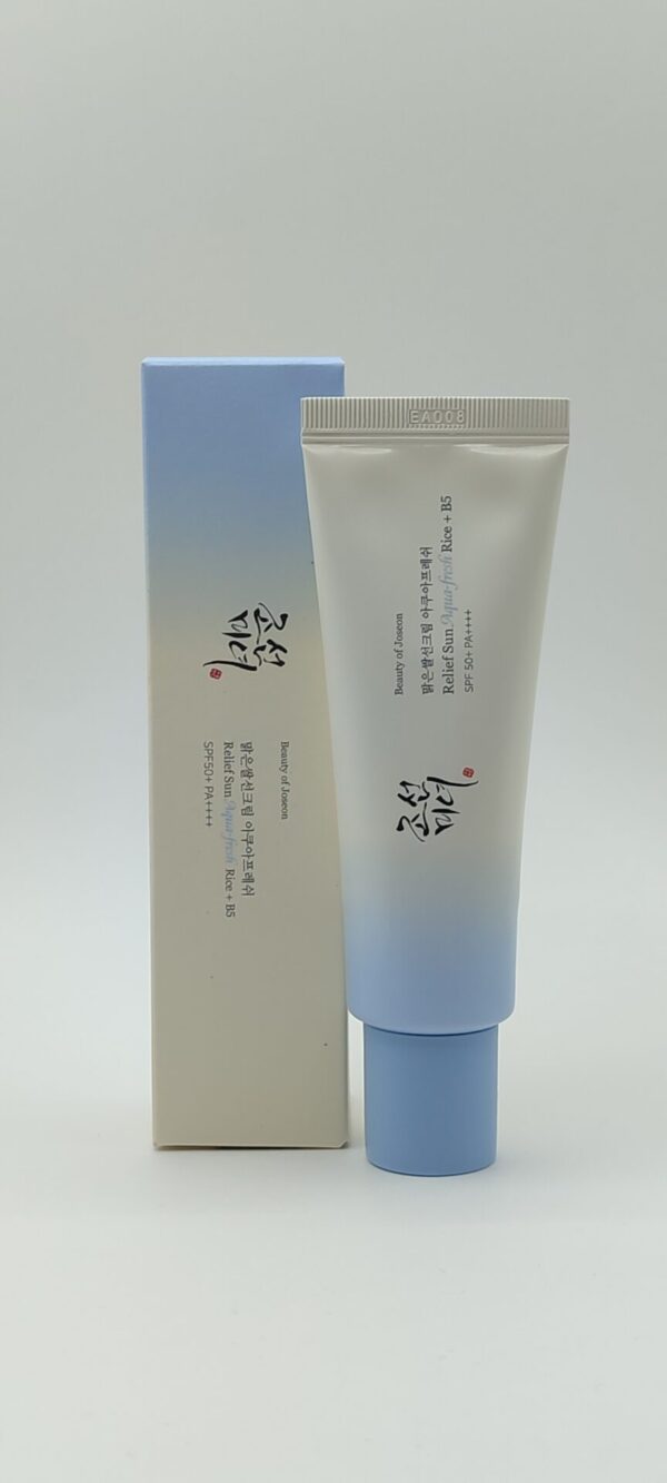 Cолнцезащитный крем с пантенолом beauty of joseon relief sun aqua-fresh rice+b5 spf50+ pa++++ 50 ml