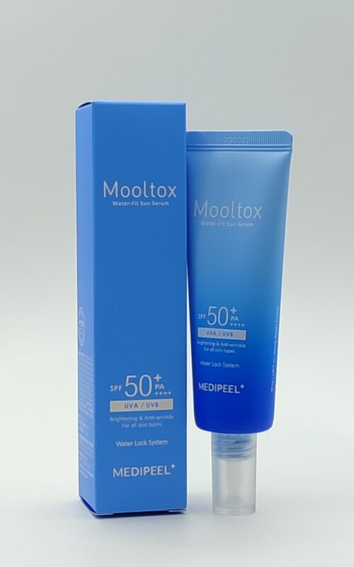 Солнцезащитная интенсивно увлажняющая сыворотка medi-peel aqua mooltox water-fit sun serum spf50+ pa++++, 50мл