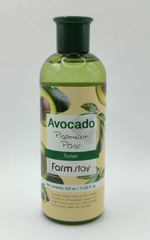 Антивозрастной тонер с экстрактом авокадо farmstay avocado premium pore toner. 350 мл