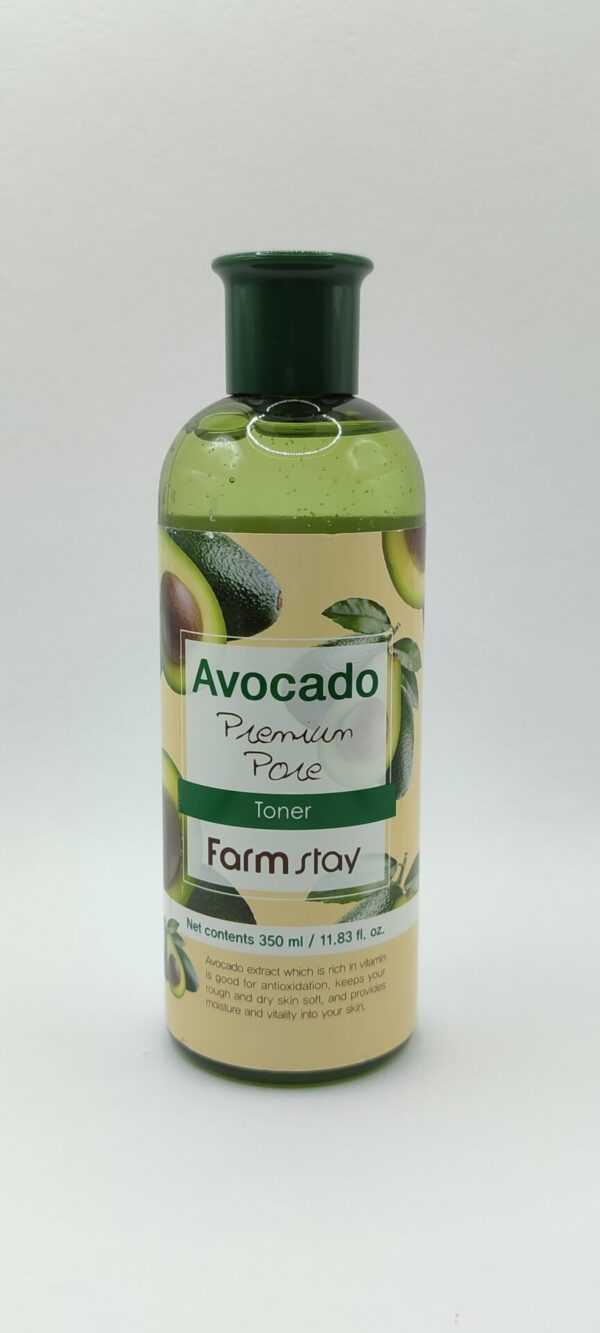 Антивозрастной тонер с экстрактом авокадо farmstay avocado premium pore toner. 350 мл