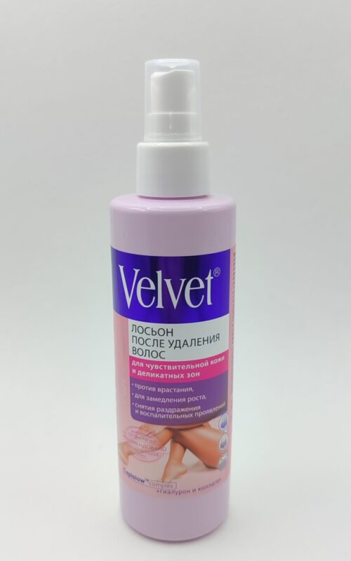 Лосьон после удаления волос velvet для чувствительной кожи и деликатных зон 200 мл