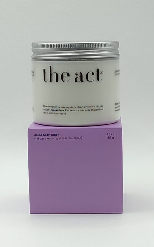 Твердое масло для тело The Act виноград / 180