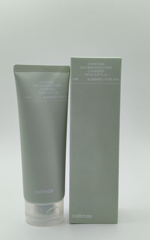 Пенка очищающая с bha-кислотой и центеллой celimax ji woo gae cica bha acne foam cleansing 150 мл