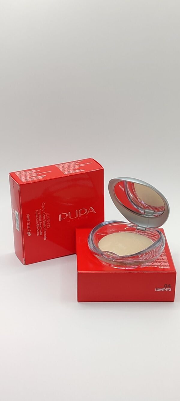 Пудра для лица pupa luminys silky baked face powder №04 тон шампанское 9 г