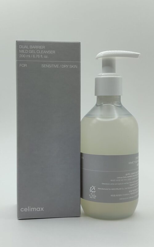 Гель-пенка для умывания с комплексом церамидов celimax dual barrier mild gel cleanser 200 мл