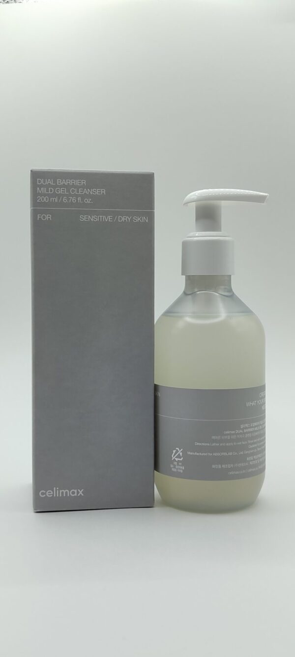 Гель-пенка для умывания с комплексом церамидов celimax dual barrier mild gel cleanser 200 мл