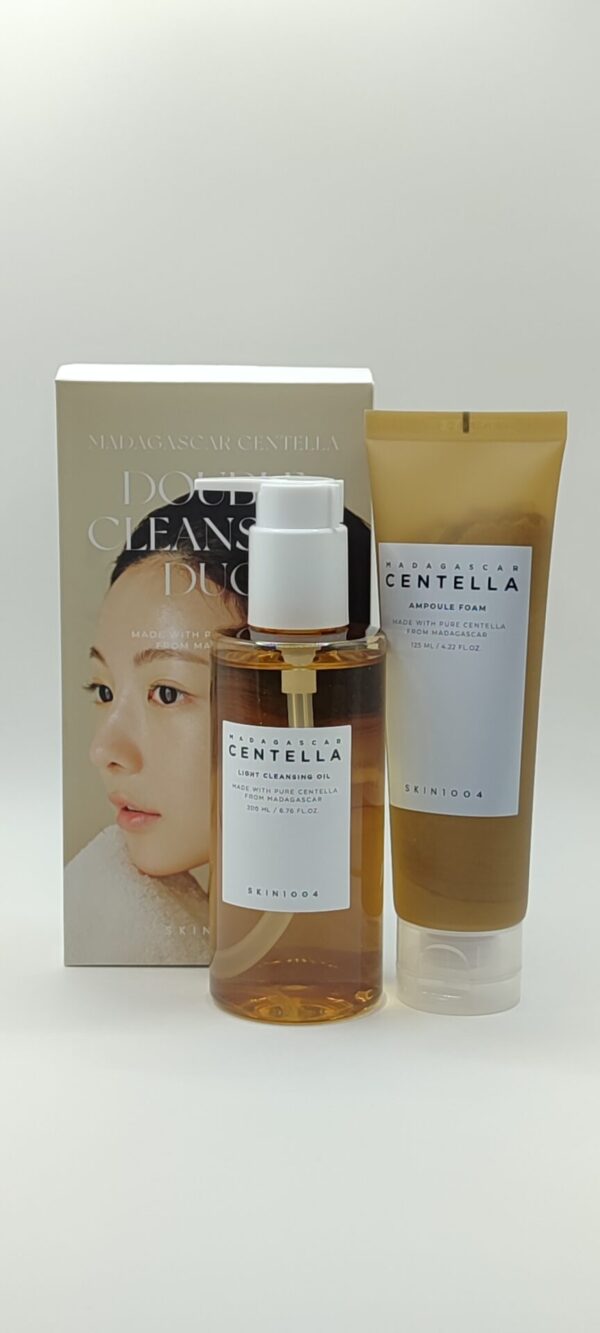 Набор skin1004 madagascar centella double cleansing duo set (cleansing oil (200 мл) и ampoule foam (125 мл))