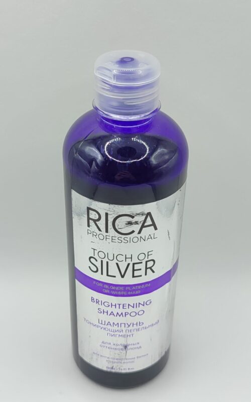 Тонирующий шампунь для блондинок rica professional touch of silver. 500 мл