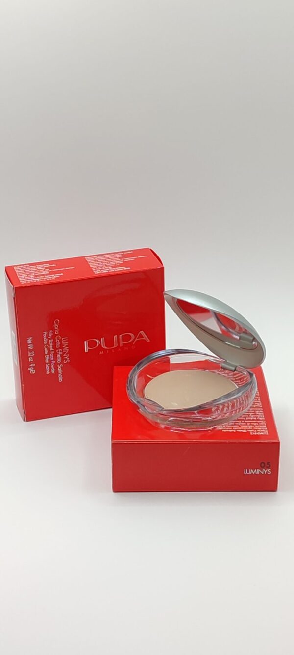 Пудра для лица pupa luminys silky baked face powder №05 тон янтарный свет 9 г