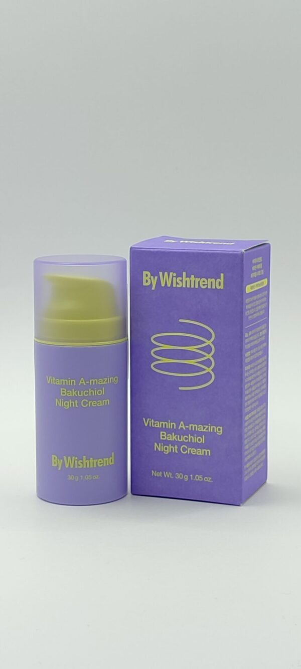 Ночной крем с ретинолом и бакучиолом by wishtrend vitamin a-mazing bakuchiol night 30мл