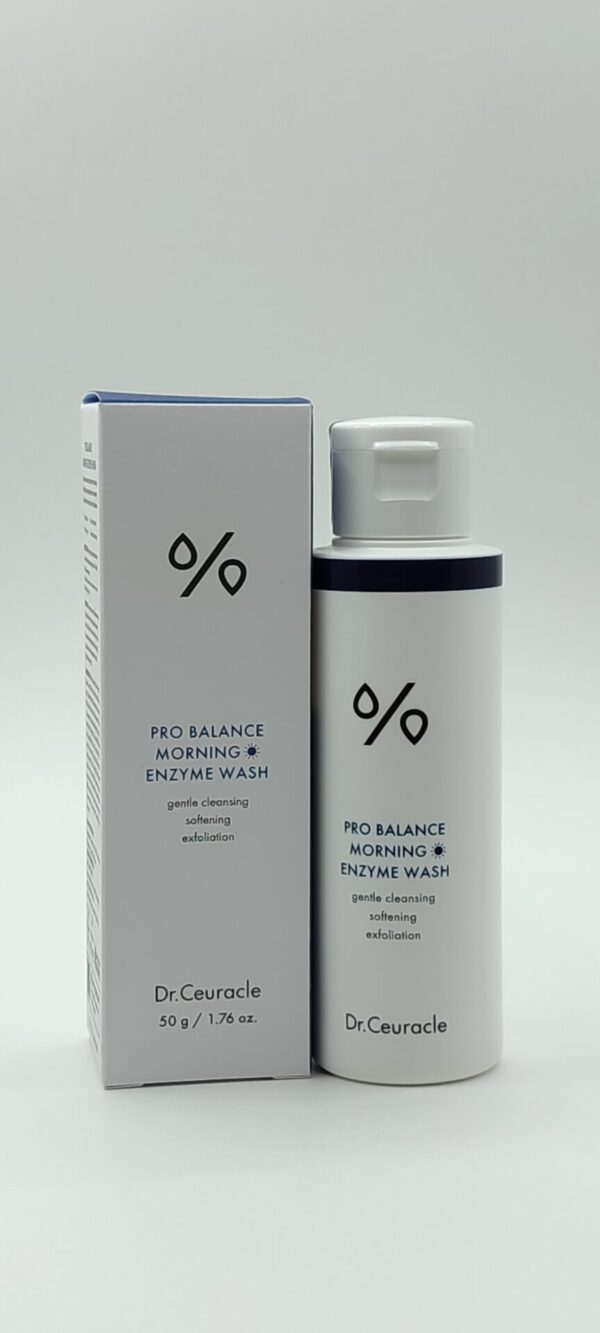 Энзимная пудра с пробиотиками для чувствительной кожи dr.ceuracle pro balance morning enzyme wash 50 г