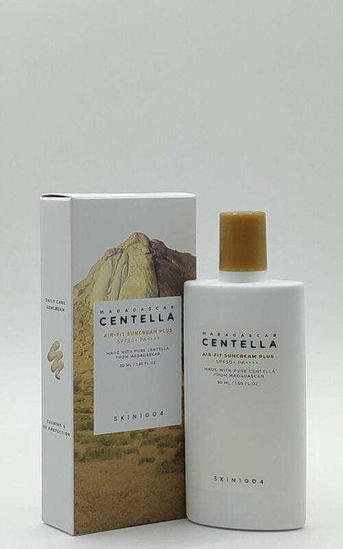 Лёгкий, тонирующий солнцезащитный крем skin1004 madagascar centella air-fit suncream plus spf50+ pa++++ 50 мл