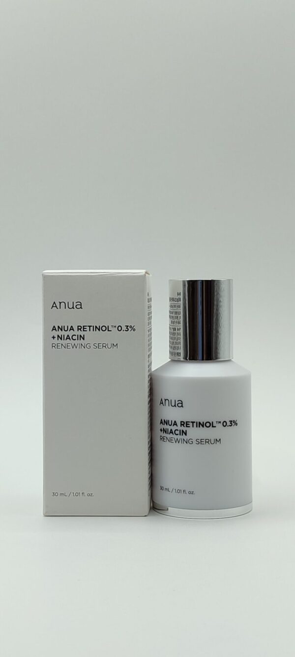Сыворотка обновляющая с ретинолом и ниацинамидом anua nano retinol 0,3% + niacin renewing serum 30 мл