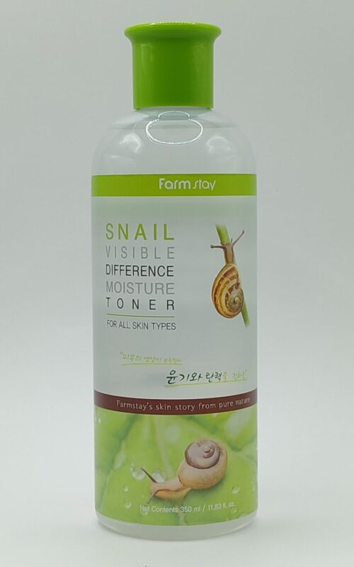Тонер для лица с экстрактом улитки farmstay snail visible difference moisture toner. 350мл