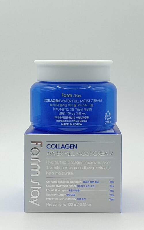 Крем для лица увлажняющий с коллагеном farmstay collagen water full moist cream 100 мл