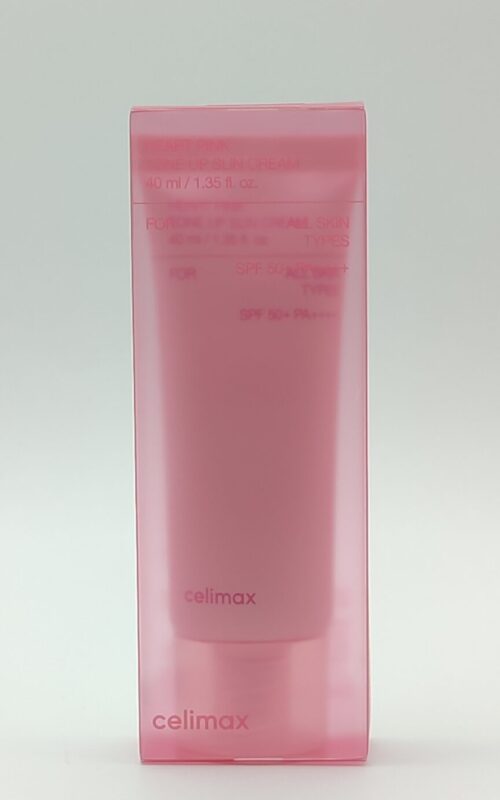 Солнцезащитный крем для сияния и выравнивания кожи celimax heart pink tone up sun cream spf50+ pa++++