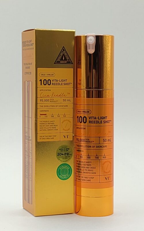 Сыворотка-бустер с микроиглами и витамином c vt cosmetics vita-light reedle shot 100, 50мл