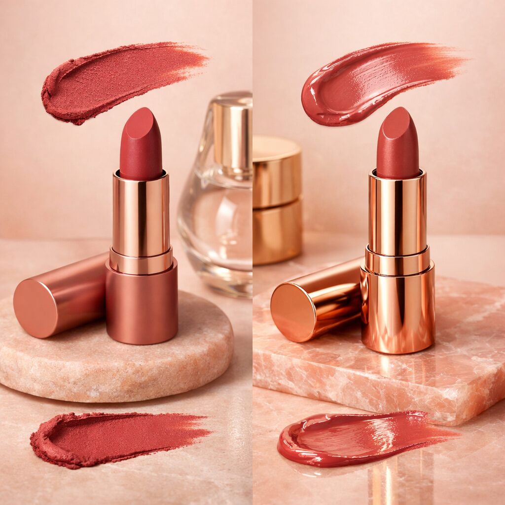 Виды финишей — что такое матовая и сатиновая помада