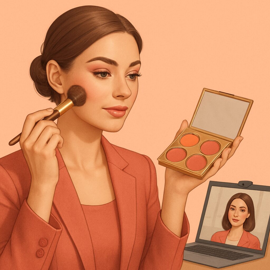 Макияж для собеседования онлайн и офлайн: выглядеть уверенно в жизни и в камере